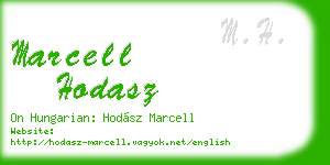 marcell hodasz business card