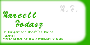 marcell hodasz business card
